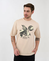 DISCOVERY Men's World Explorer Graphic Tee - Ivory Mist